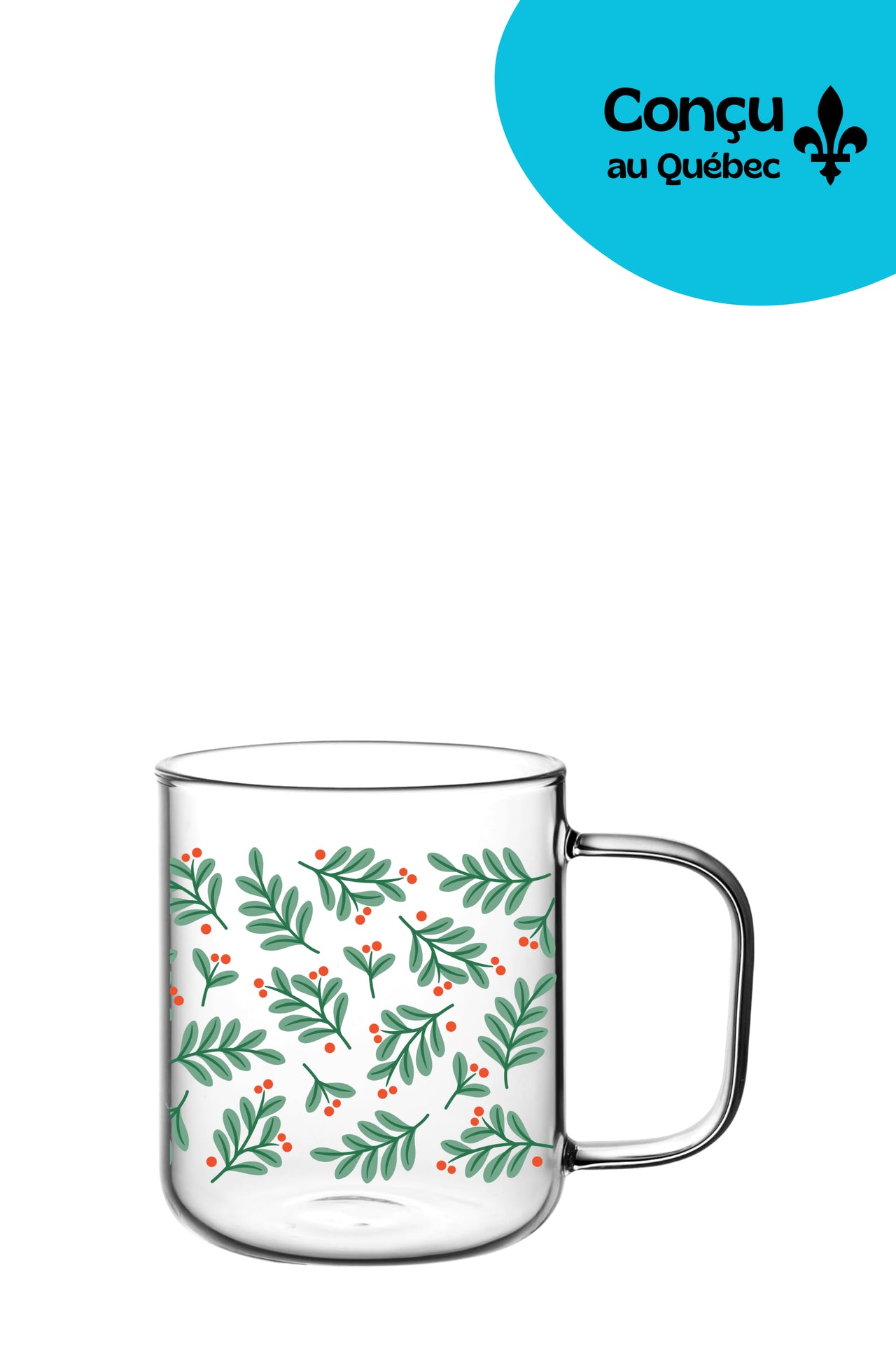 Tasse 15oz - Hiver 2025 - Fleurs de Noël