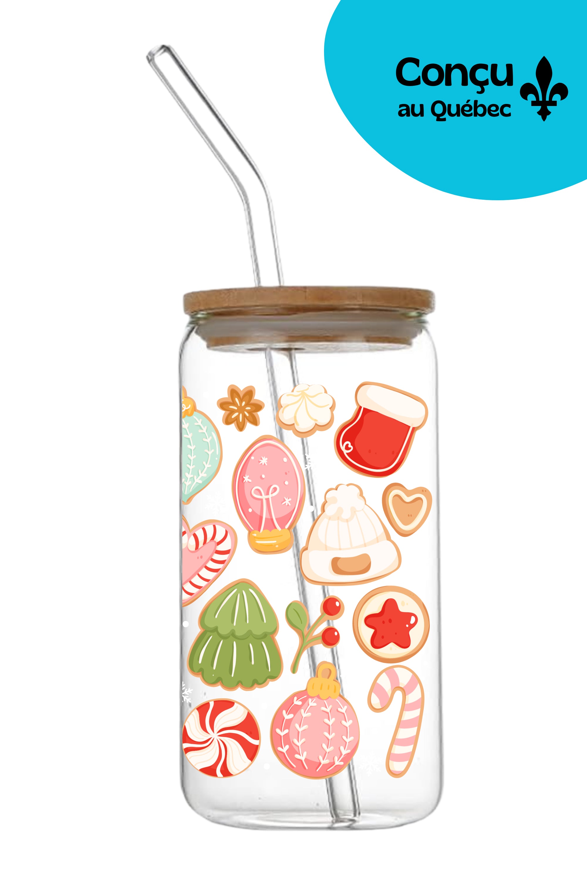 Verre 16oz - Hiver 2025 - Biscuits de noël