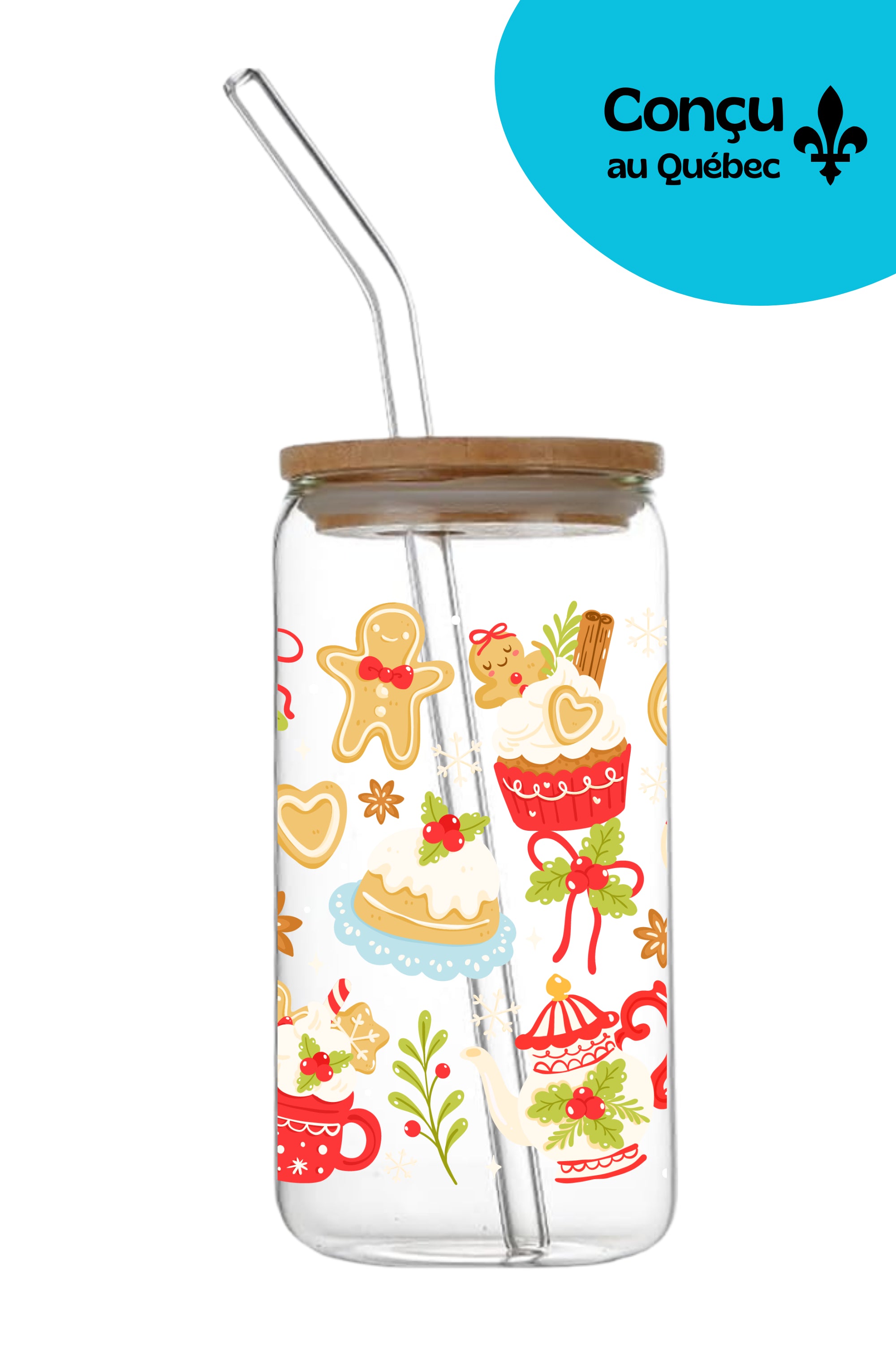 Verre 16oz - Hiver 2025 - Dessert de Noël