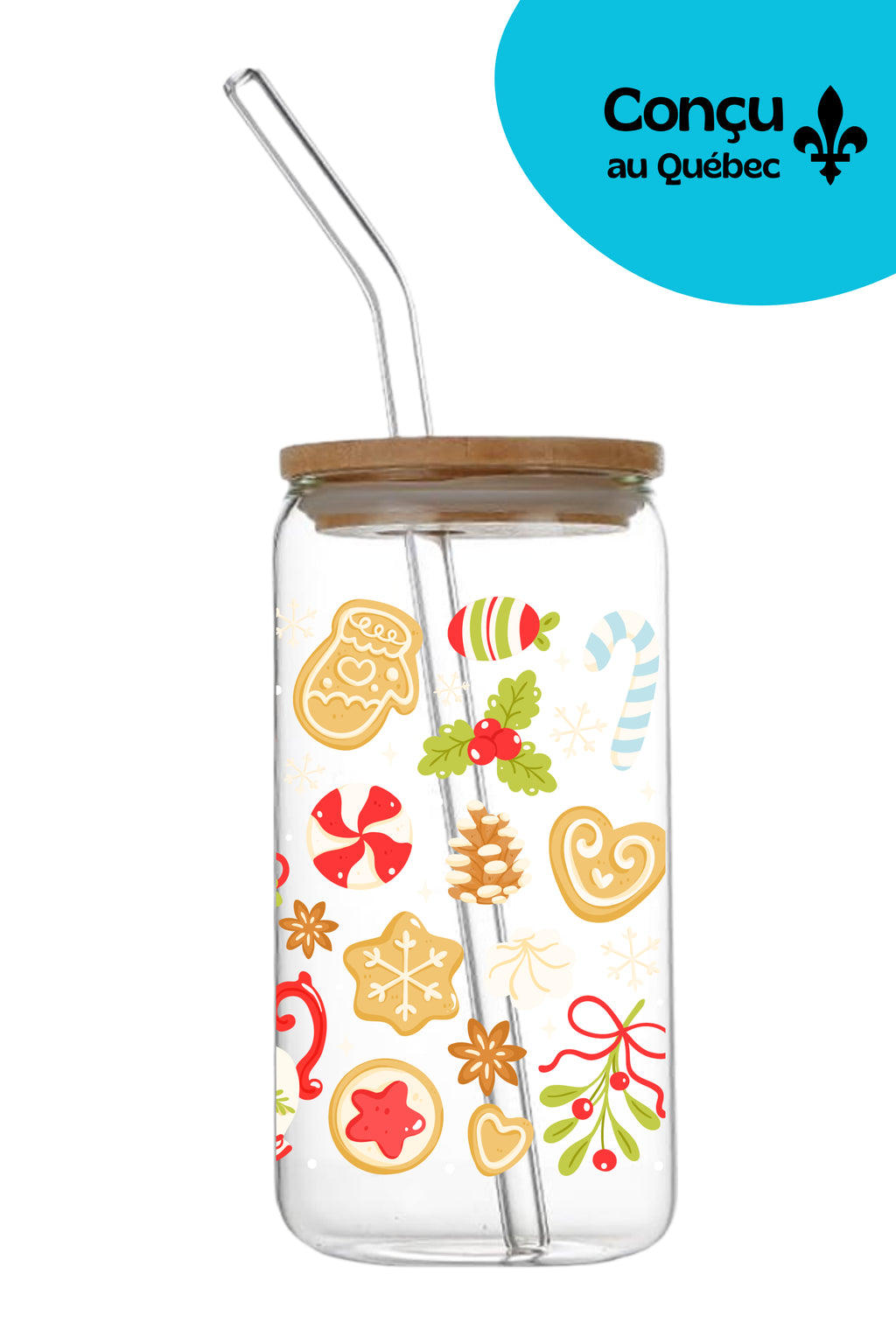 Verre 16oz - Hiver 2025 - Dessert de Noël