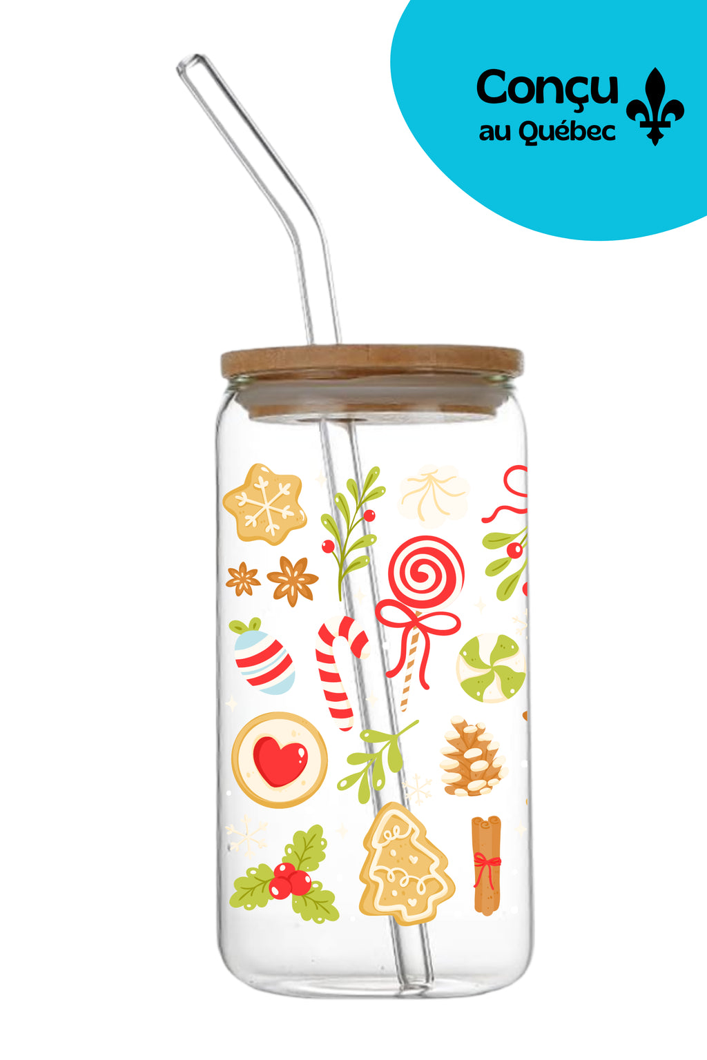 Verre 16oz - Hiver 2025 - Dessert de Noël