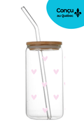 Verre 16oz - Saint-Valentin 2026 - Mini Coeur Rose