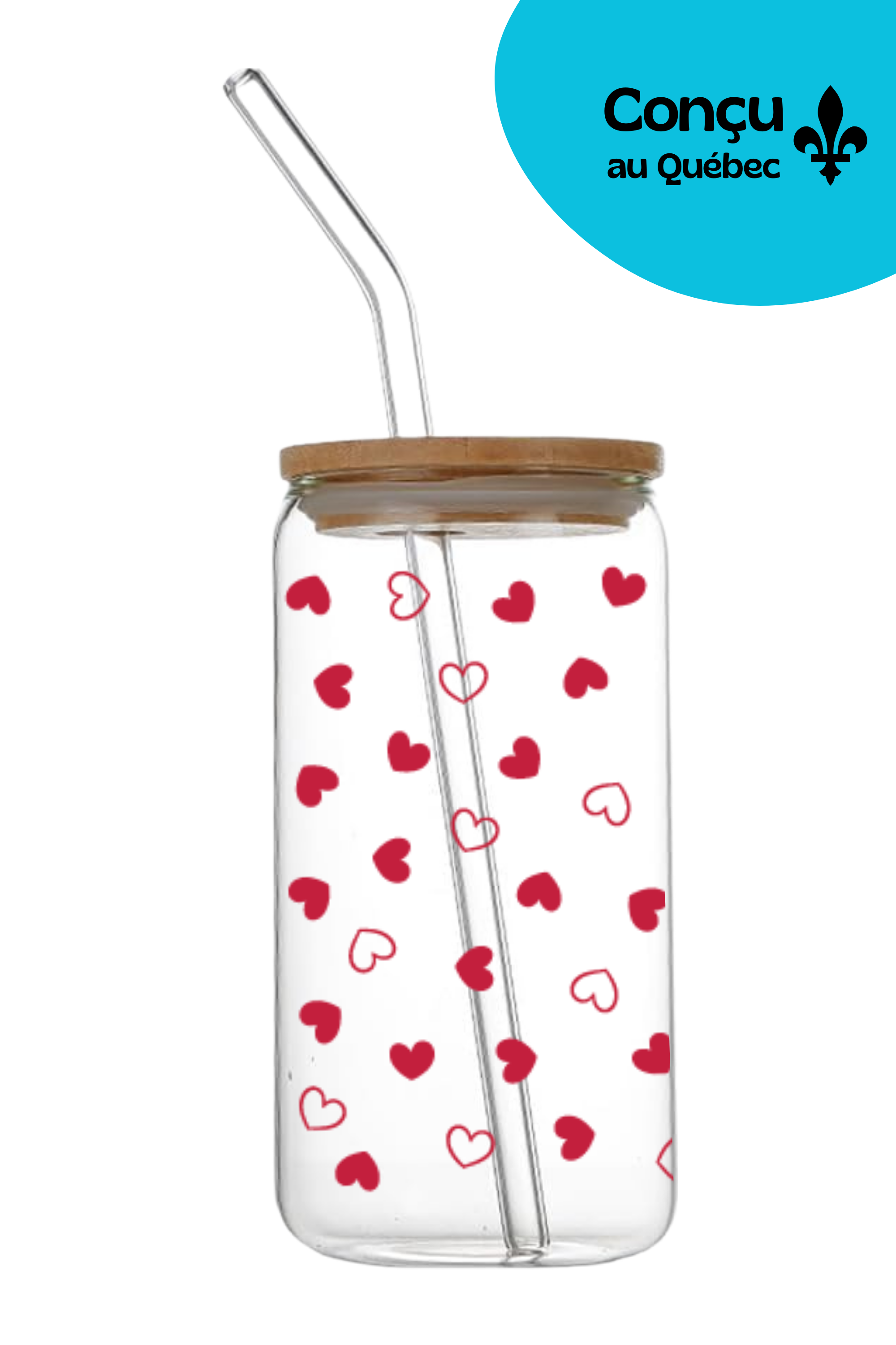 Verre 16oz - Saint-Valentin 2026 - Plein Petit Coeur
