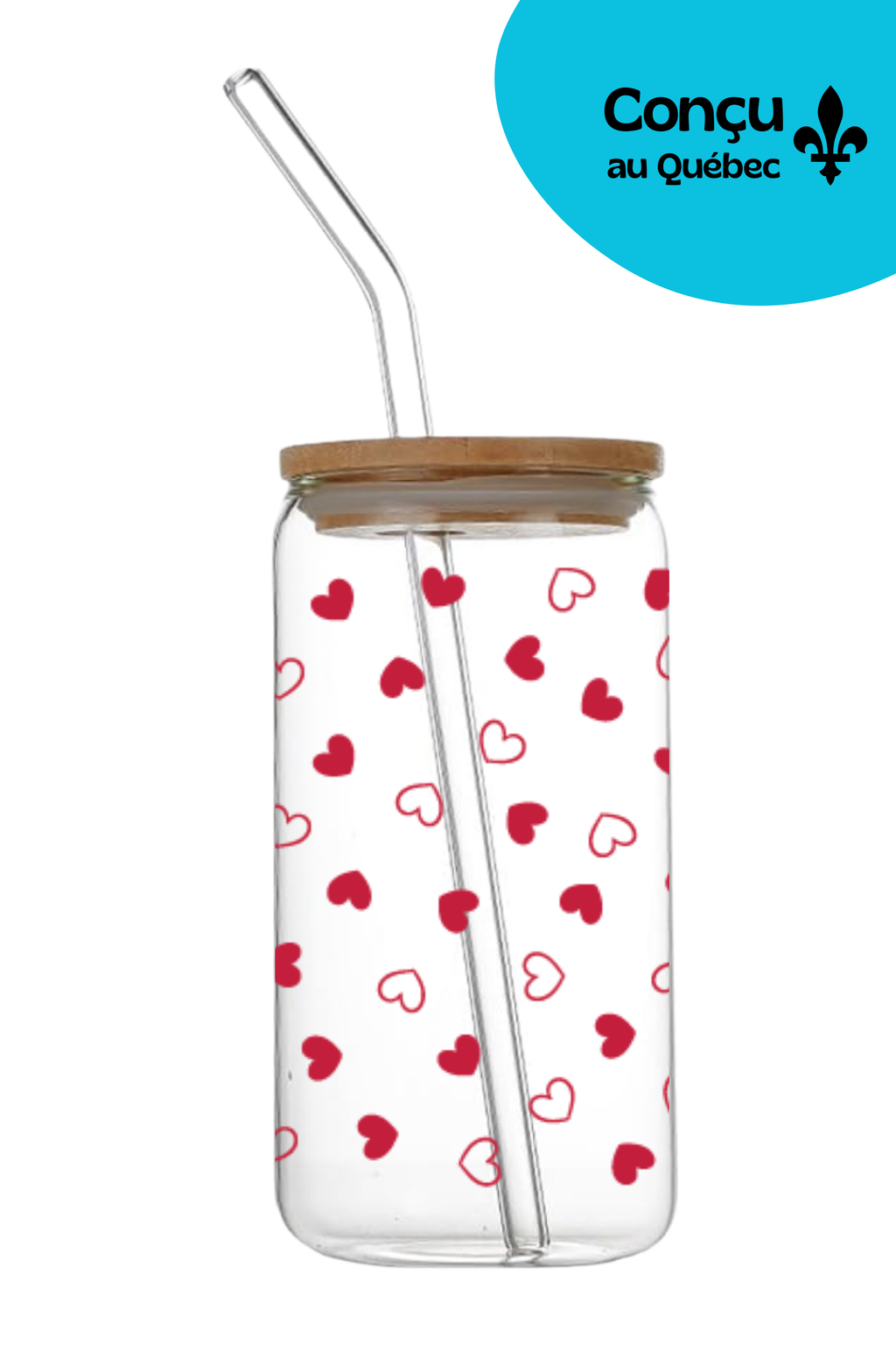 Verre 16oz - Saint-Valentin 2026 - Plein Petit Coeur