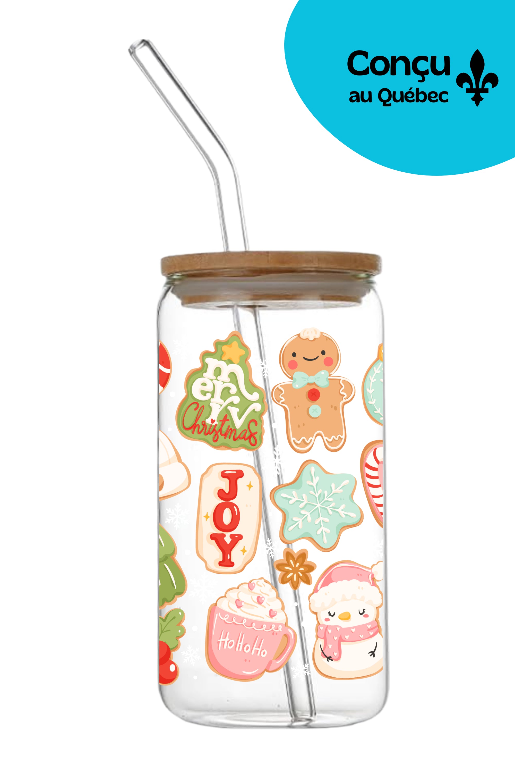 Verre 16oz - Hiver 2025 - Biscuits de noël